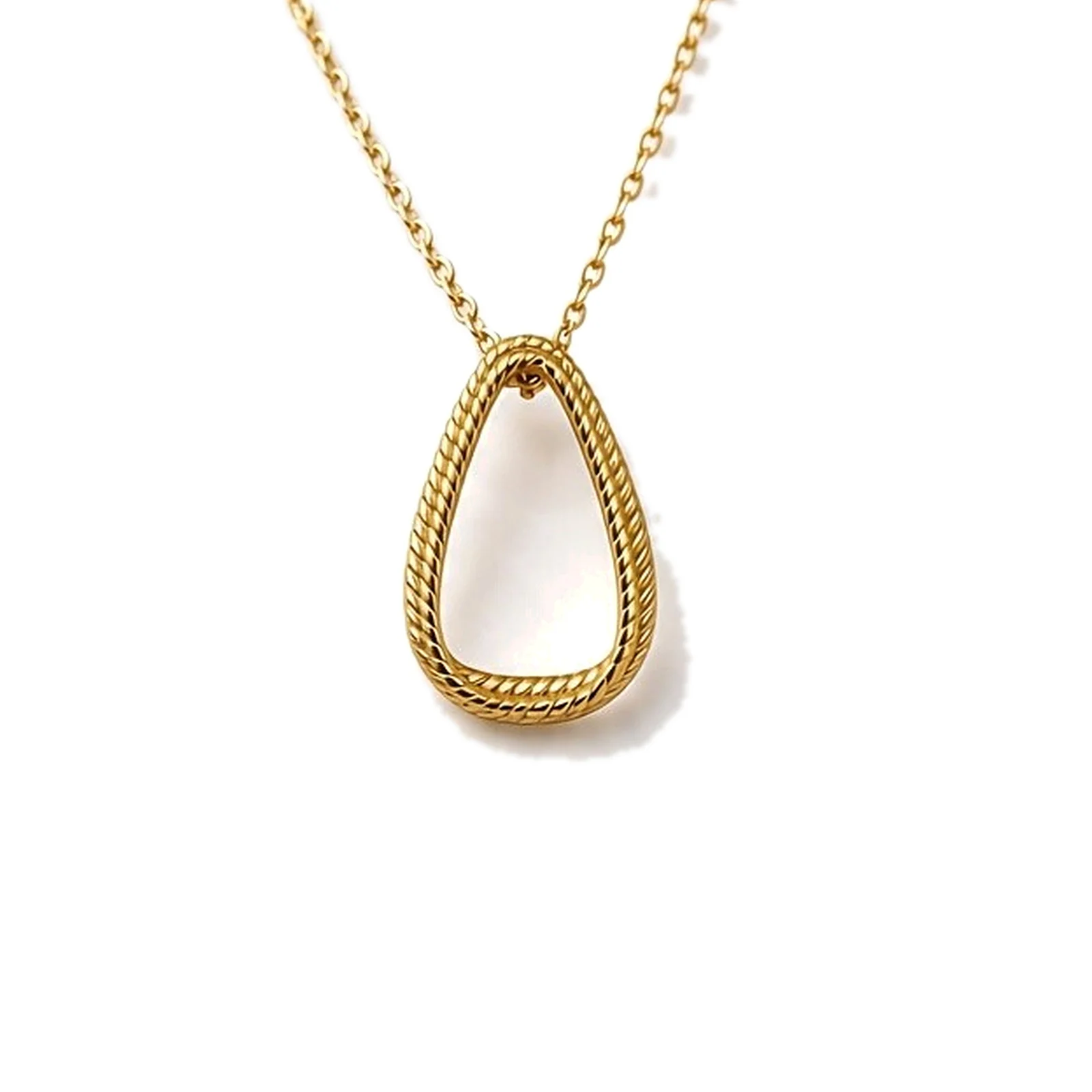 Collar Gota Trenzada Dorado