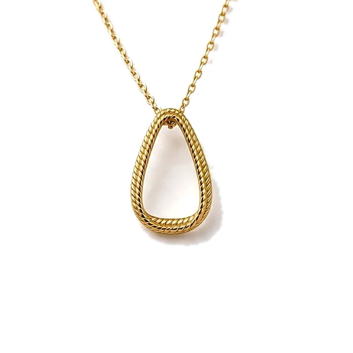 Collar Gota Trenzada Dorado