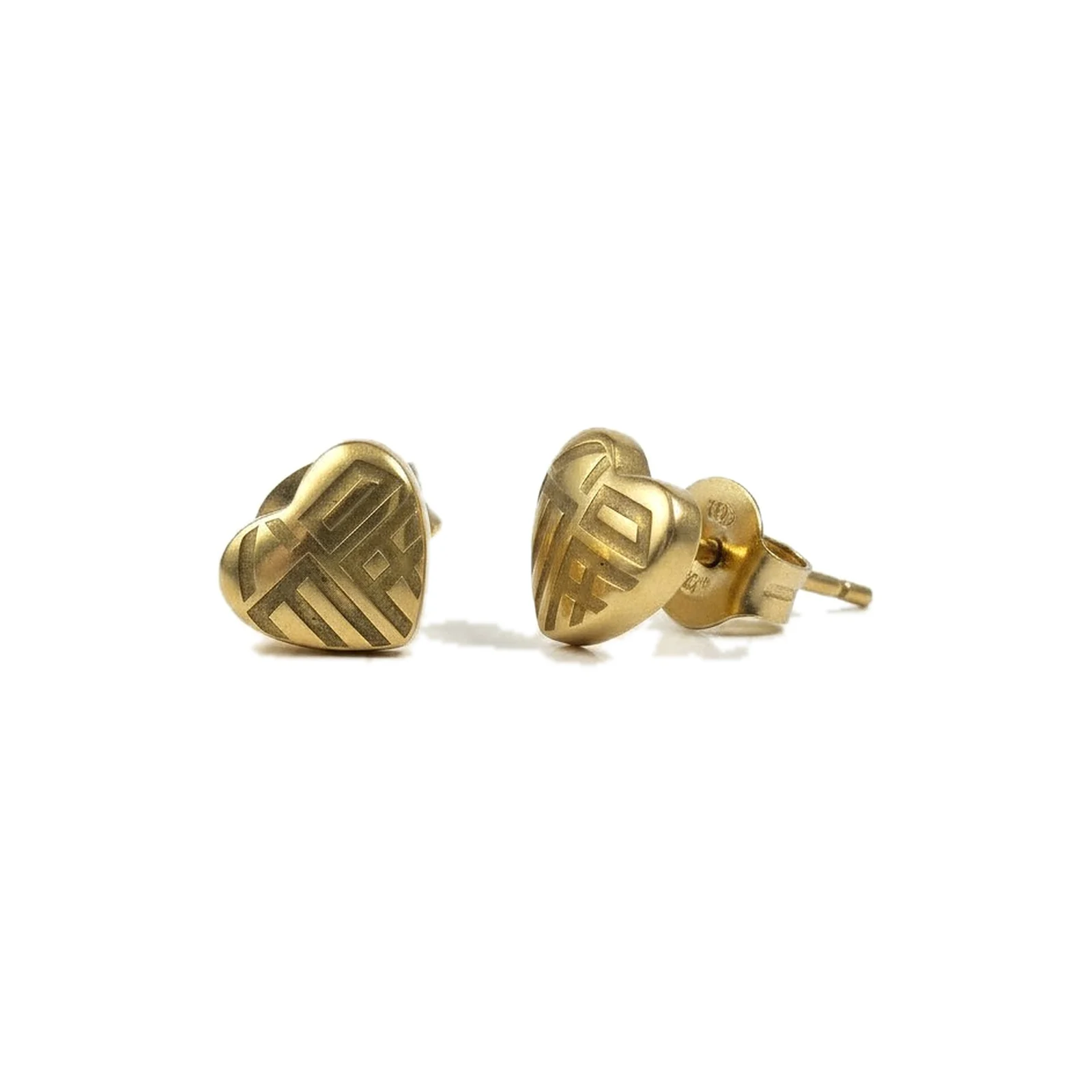 Pendientes Corazón Grabado