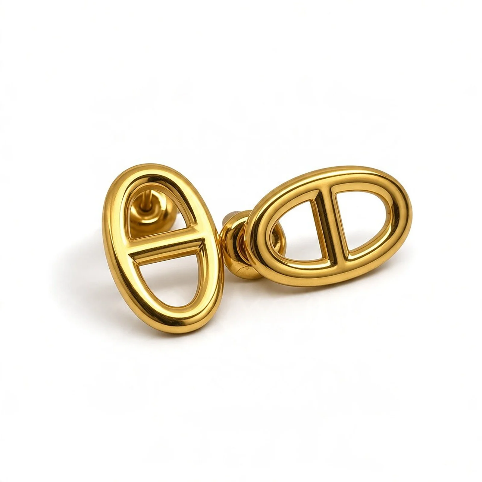 Pendientes Óvalo Dividido