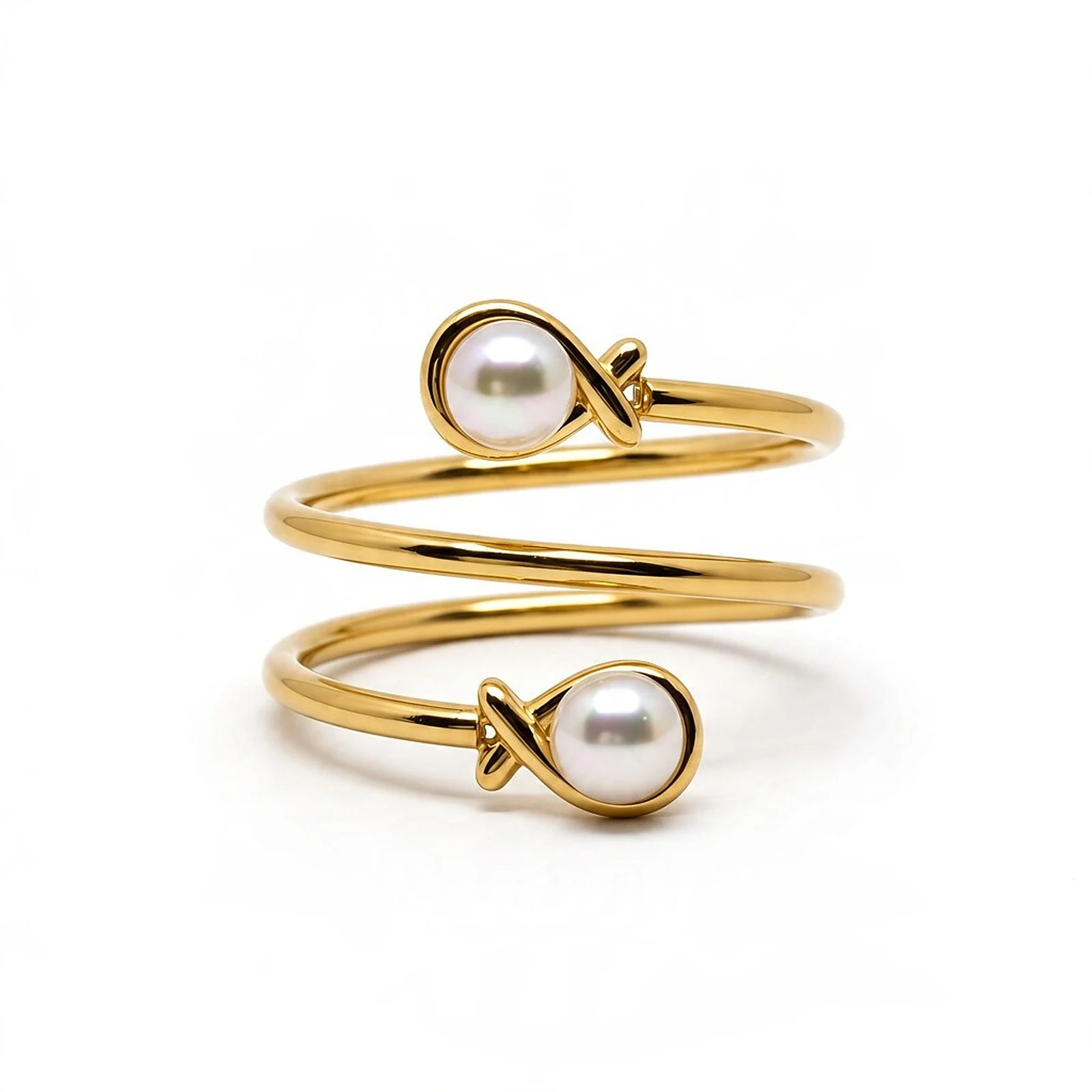 Anillo Espiral Nacarado